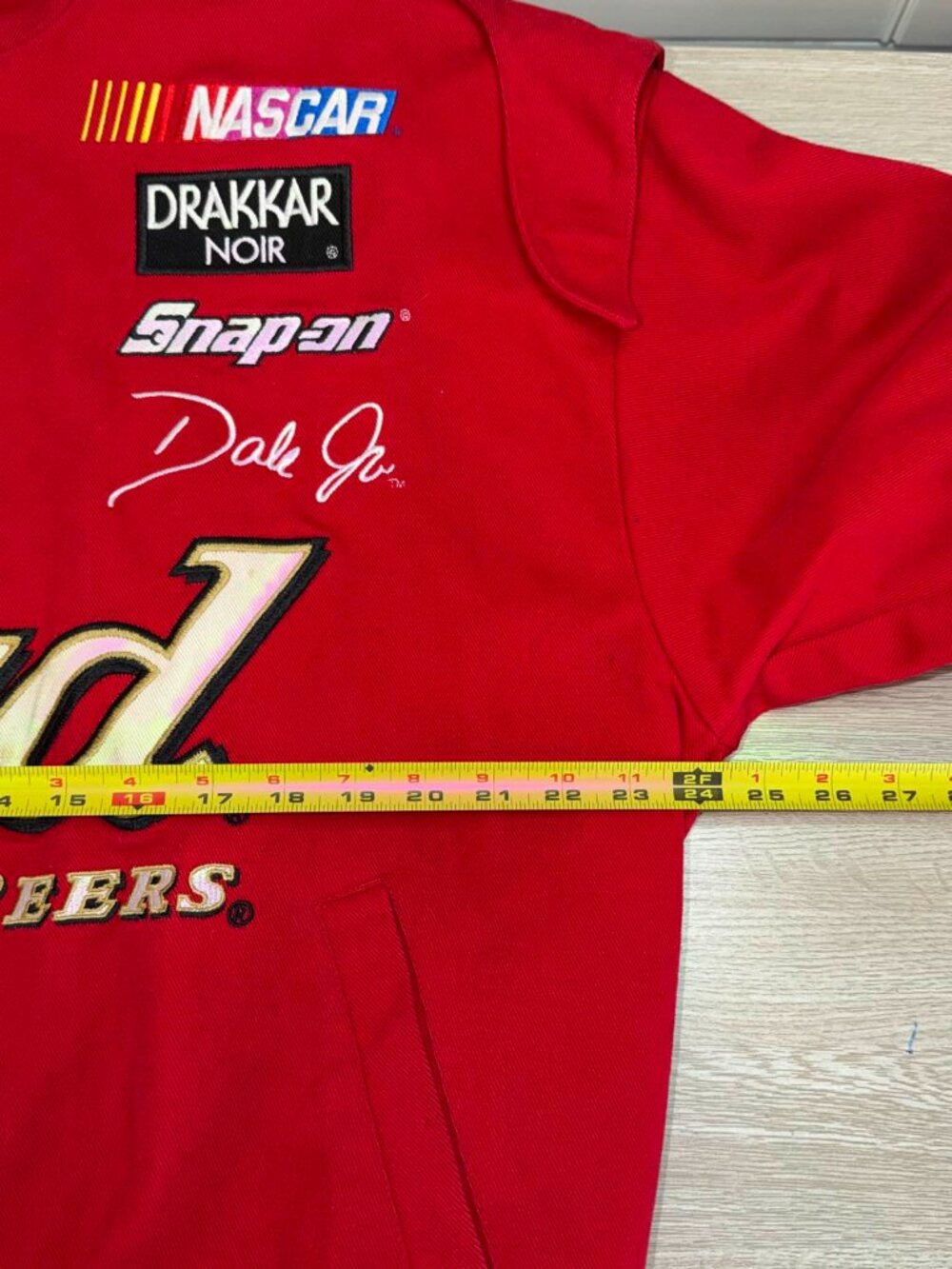 Chase Authentics Red Men's Racing Jacket L - Picture 7 of 8